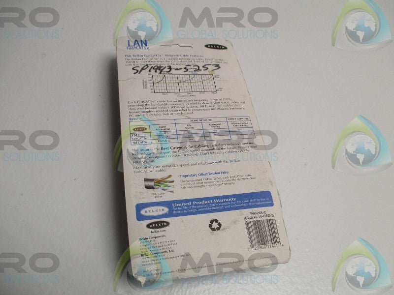 BELKIN A3L850-14-PED-S ETHERNET CABLE  NSMP