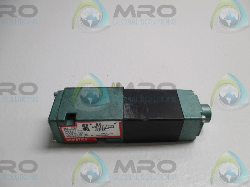 NUMATICS 081SA400M SOLENOID VALVE (REPAIRED)  UNMP