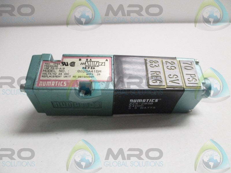 NUMATICS 082SA415M SOLENOID VALVE (REPAIRED)  UNMP