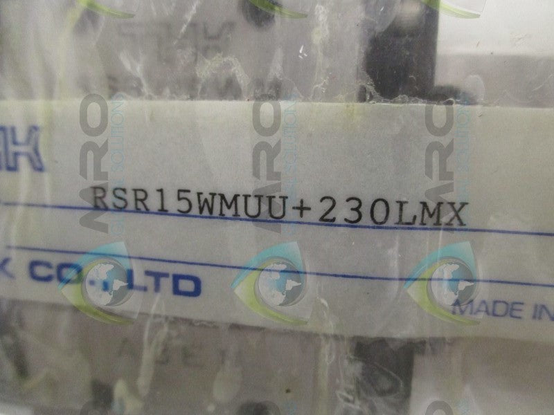 THK RSR15WMUU+230LMX LINEAR GUIDE RAIL  NSMP