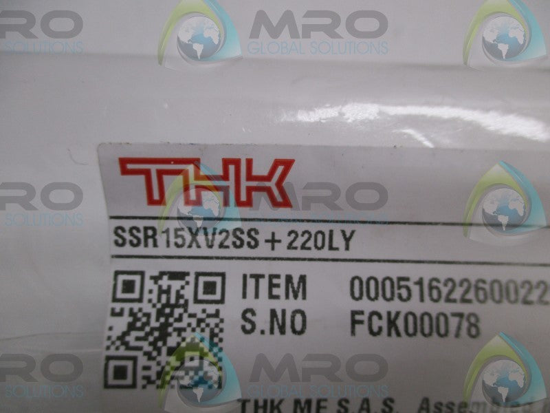 THK SSR15XV2SS+220LY LINEAR GUIDE RAIL  NSNP