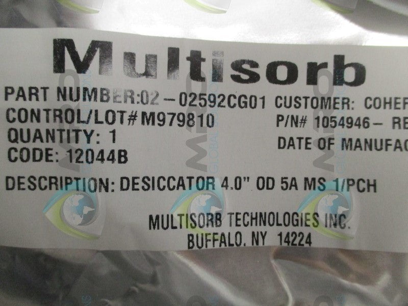 MULTISORB 02-02592CG01 DESICCAROR 4.0"  NSNP