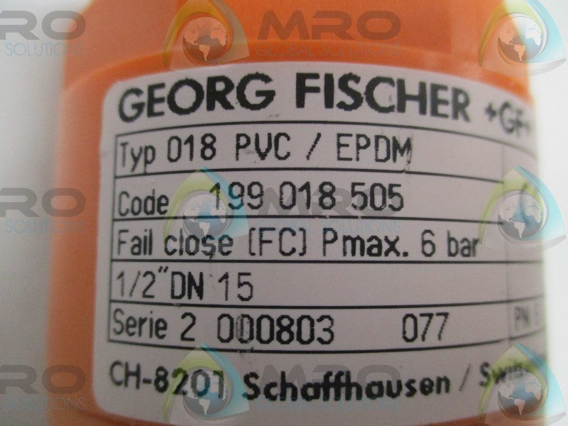 GEORGE FISCHER 018PVC/EPDM 199018505 DIAPHRAGM VALVE  NSNP
