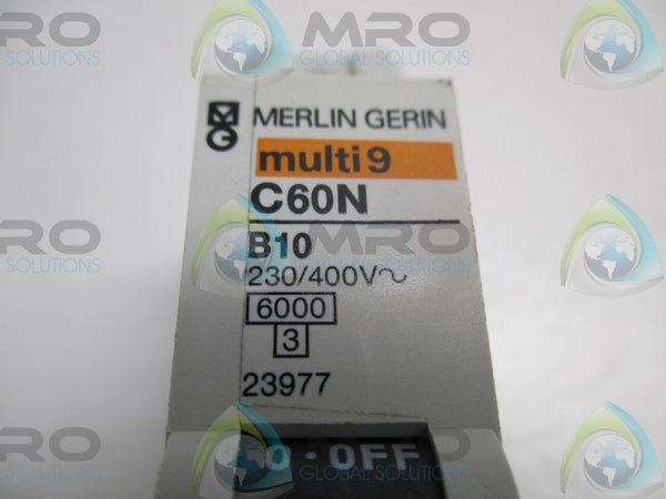 MERLIN GERIN 23977 C60N-B10 CIRCUIT BREAKER 10A  UNMP