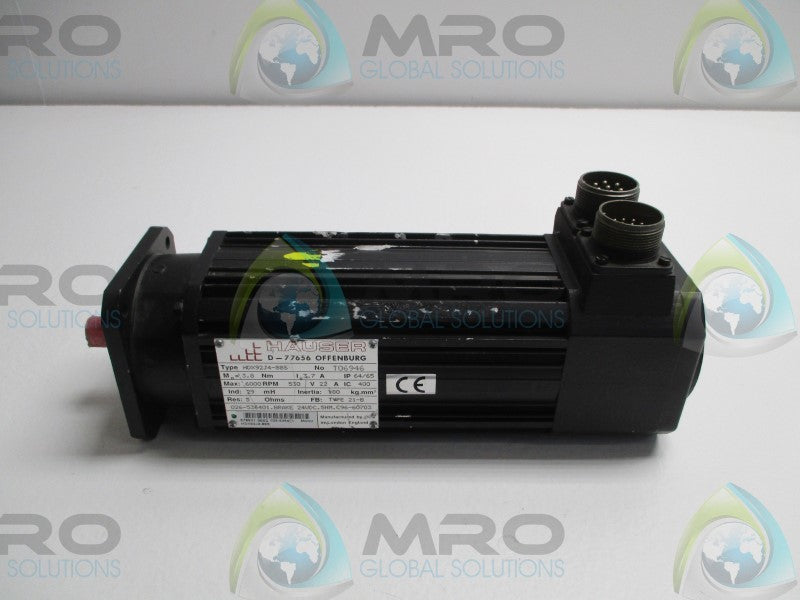 HAUSER HDX92J4-88S SERVO MOTOR RPM:6000  UNMP