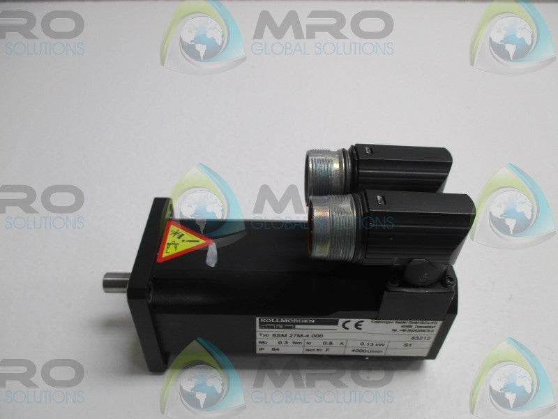 KOLLMORGEN 6SM27M-4.000 SERVO MOTOR RPM:4000  UNMP