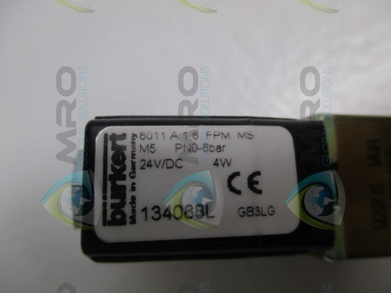 BURKERT 6011A1,6FPMMS 134088L SOLENOID VALVE  NSMP