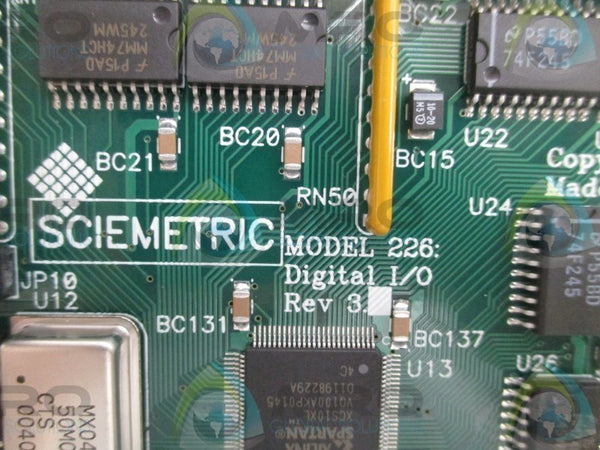 SCIEMETRIC 226 DIGITAL I/O BOARD ASSEMBLY  NSNP