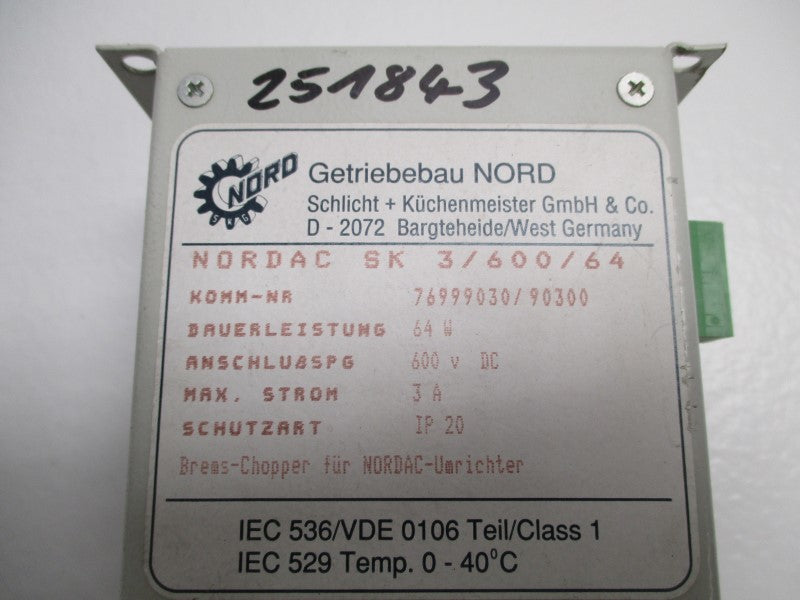 NORD SK3/600/64 NET FILTER  UNMP
