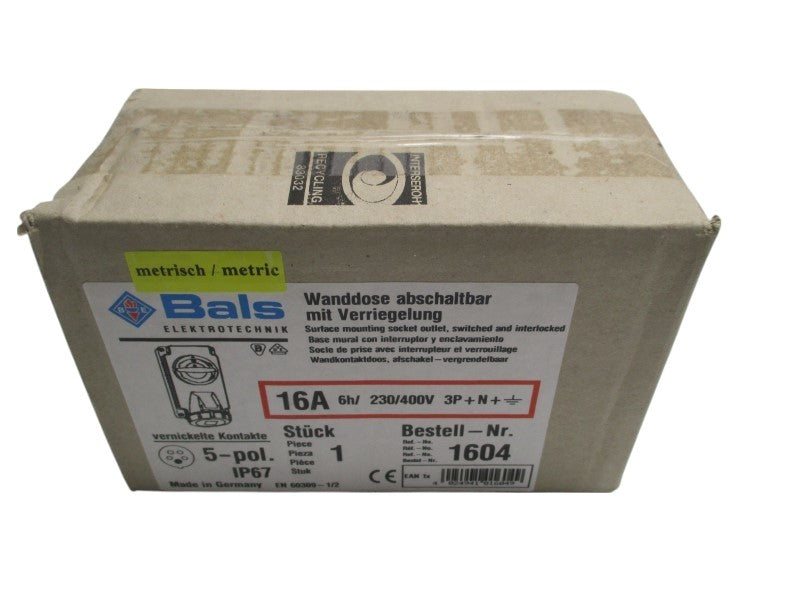 BALS 1604 SURFACE MOUNTING SOCKET OUTLET  NSFS