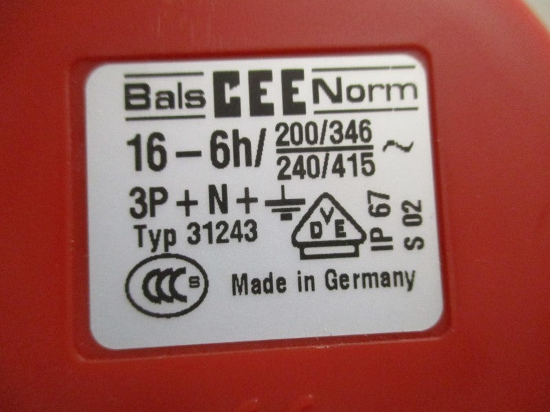 BALSCEENORM 31243 CONNECTOR  NSNP