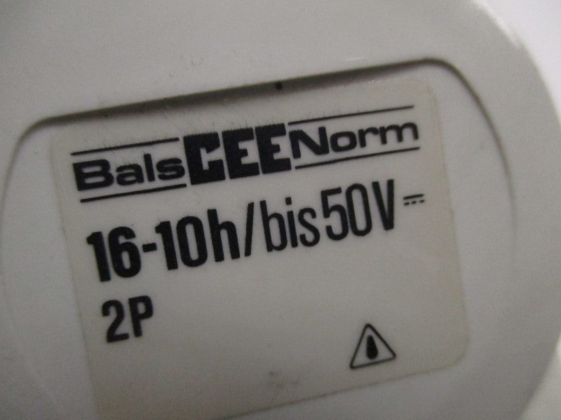 BALSCEENORM 16-10h/bis50V PANEL MOUNTING SOCKET OUTLET ANGLED  NSNP