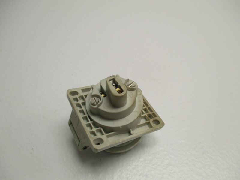 MENNEKES 16A-3h/uber50-250V PANEL MOUNTING SOCKET OUTLET ANGLED  UNMP
