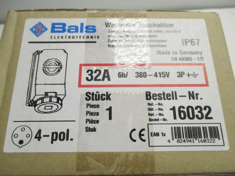 BALS 16032 SURFACE MOUNTING SOCKET OUTLET  NSFS