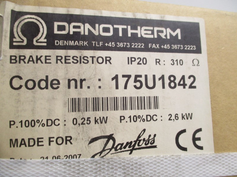 DANOTHERM 175U1842 BRAKE RESISTOR 310OHM  NSFS