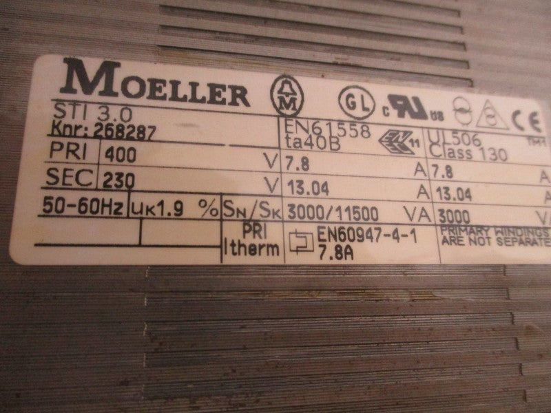 KLOCKNER MOELLER STI3.0 268287 TRANSFORMER  NSNP