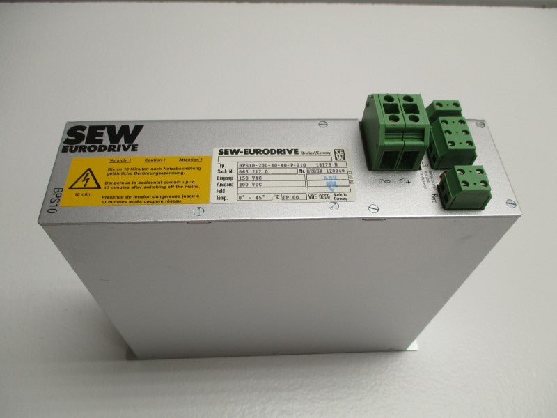 SEW-EURODRIVE BPS10-200-40-40-P-710 SERVO DRIVE  NSMP