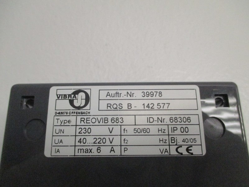VIBRA REOVIB-683 FEEDER MODULE (AS PICTURED)  NSNP
