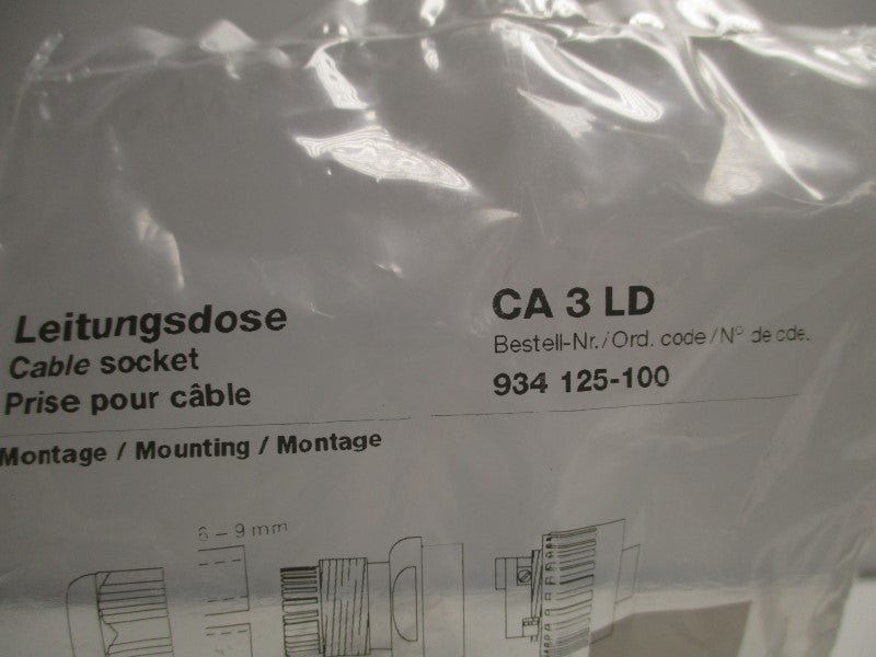 HIRSCHMANN 934125-100 CABLE SOCKET  NSMP