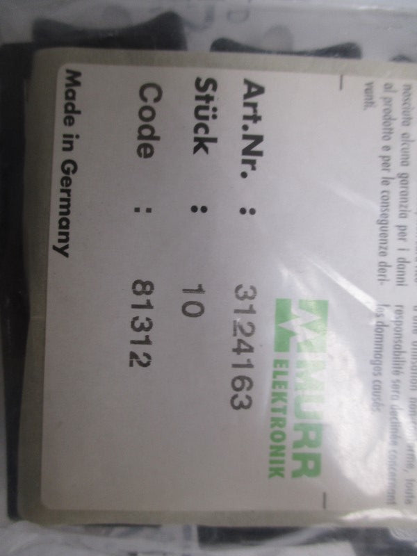 MURR ELEKTRONIK 3124163 VALVE SUPPRESSOR (PKG. OF 10)  NSMP