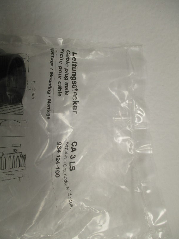 HIRSCHMANN 934124-100 MALE CABLE PLUG  NSMP