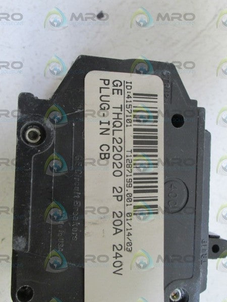 GENERAL ELECTRIC THQL22020 CIRCUIT BREAKER 20A NSNP