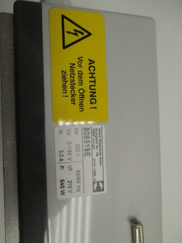 ROSSMANITH ROTHY 808519E 80851X FREQUENCY CONVERTER  NSNP