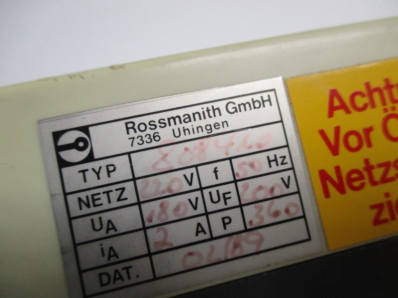 ROSSMANITH 80841 THYRISTOR-REGLER  UNMP