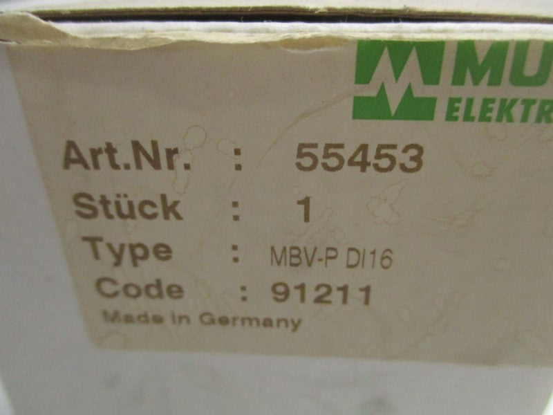 MURR ELEKTRONIK MBV-PDI16 55453 JUNCTION BOX  NSMP