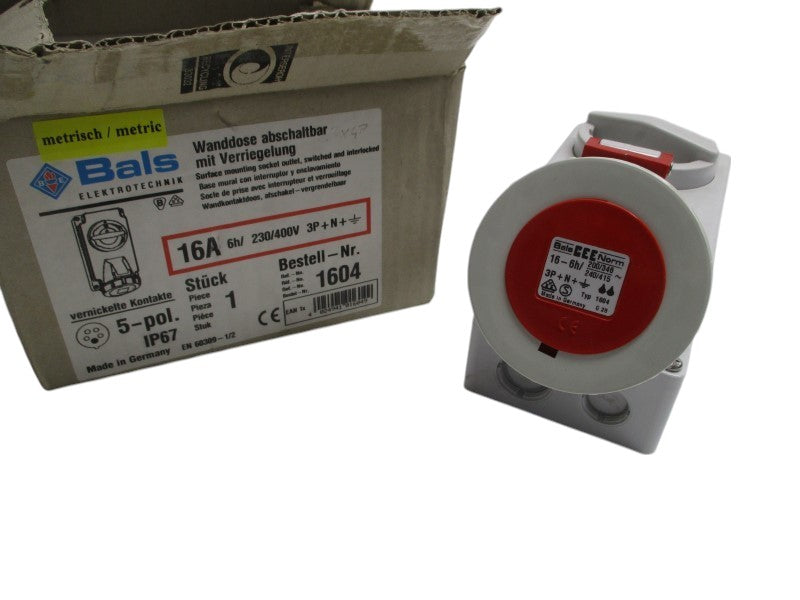 BALS 1604 SURFACE MOUNTING SOCKET OUTLET  NSMP