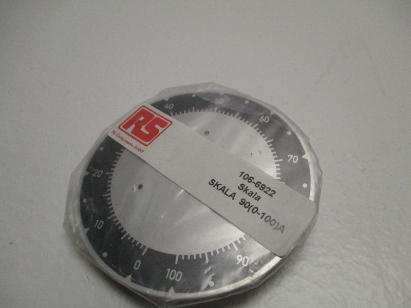 RS 106-6922 FRONT PANEL SKALA 90(0-100)A  NSNP