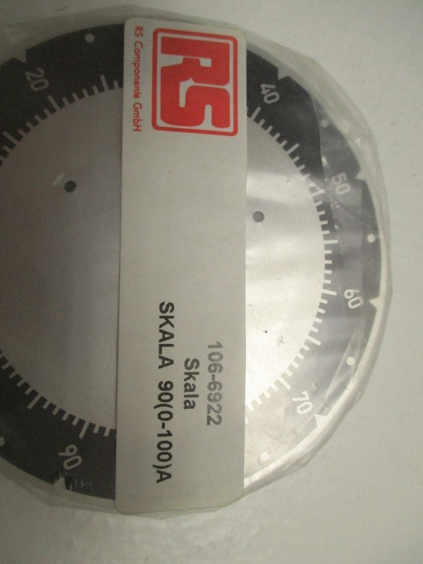 RS 106-6922 FRONT PANEL SKALA 90(0-100)A  NSNP