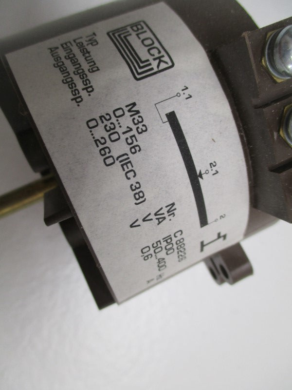 BLOCK TYPE M33 ELECTRIC MOTOR 0-156 230V  NSMP