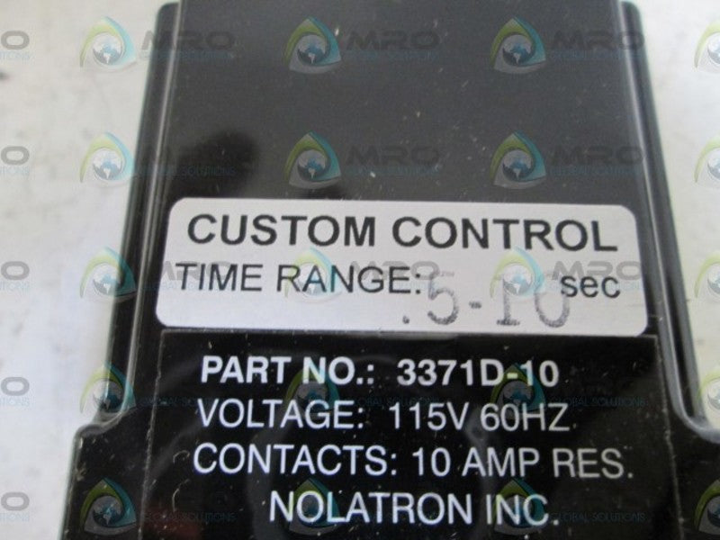 NOLATRON .5-10 SEC  RELAY 3371D-10 NSMP