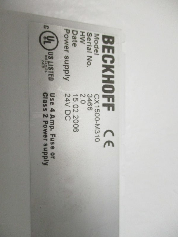 BECKHOFF CX1500-M310 PROFIBUS MASTER INTERFACE MODULE (AS IS)  UNMP