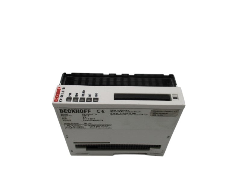 BECKHOFF CX1001-0111 CPU MODULE (AS PICTURED)  UNMP