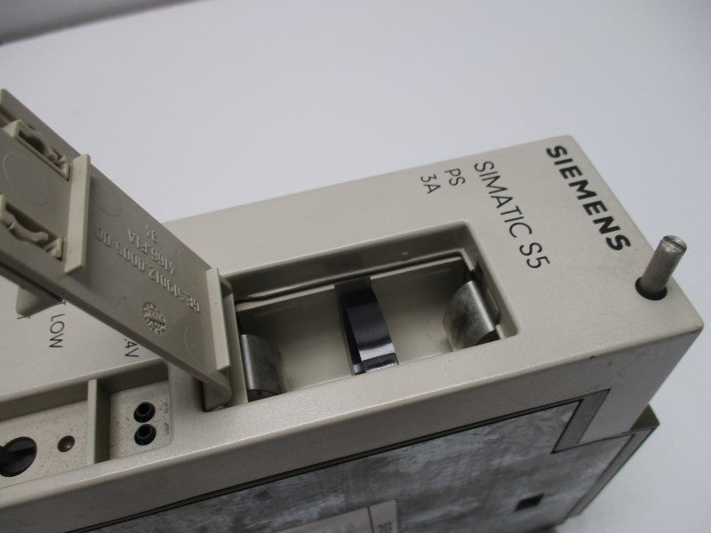 SIEMENS SIMATIC S5 6ES5951-7NB13 MODULAR POWER SUPPLY (NO BATTERY)  UNMP