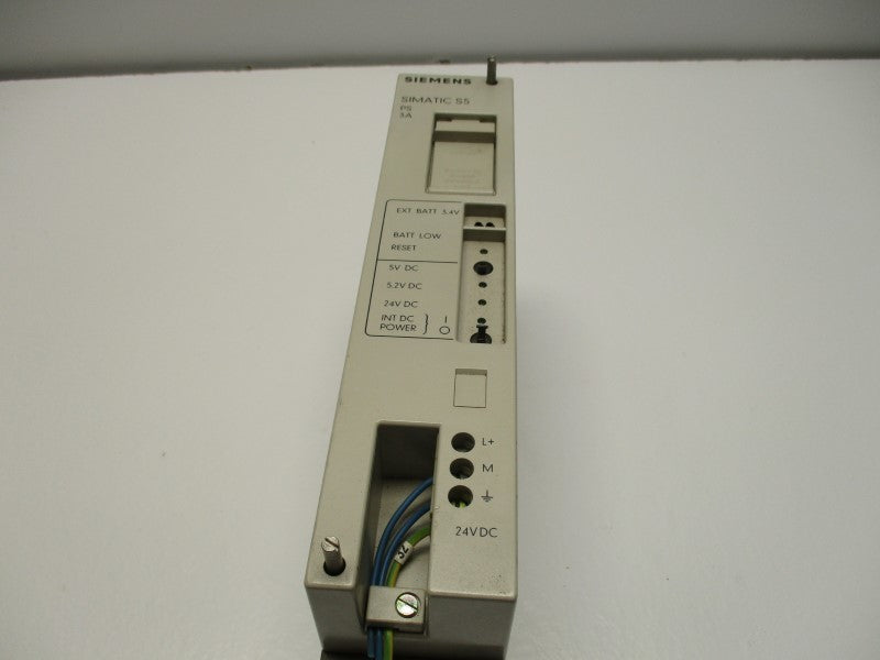 SIEMENS SIMATIC S5 6ES5951-7NB13 MODULAR POWER SUPPLY (NO BATTERY)  UNMP