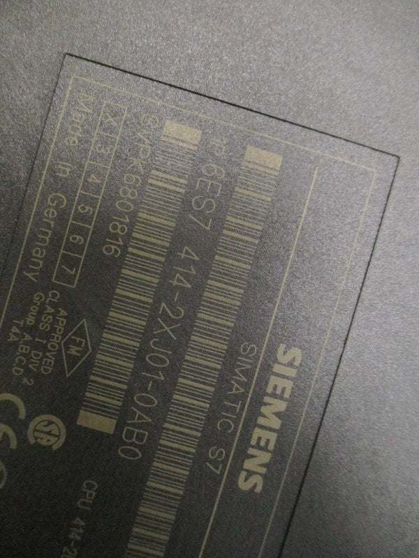 SIEMENS SIMATIC S7 6ES7-414-2XJ01-0AB0 CPU MODULE  UNMP