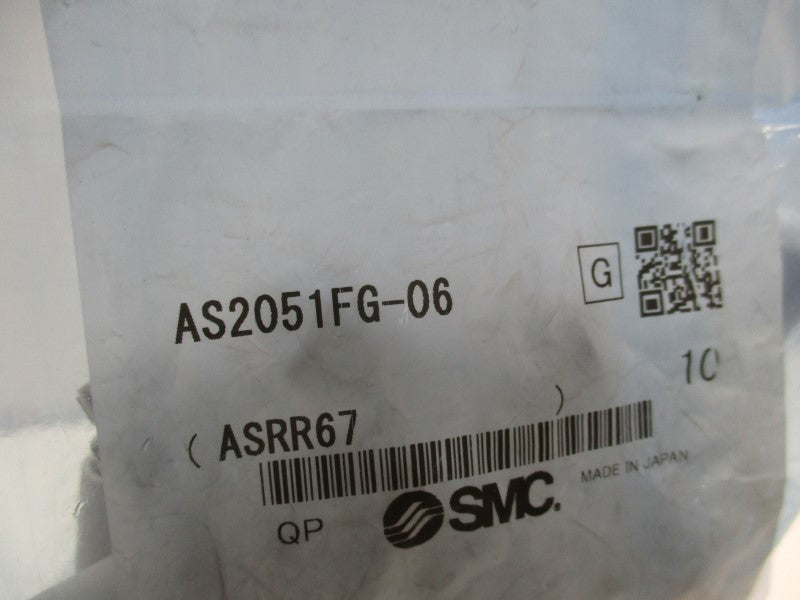 SMC AS2051FG-06 FLOW CONTROL W/ FITTING (PKG OF 10)   NSMP