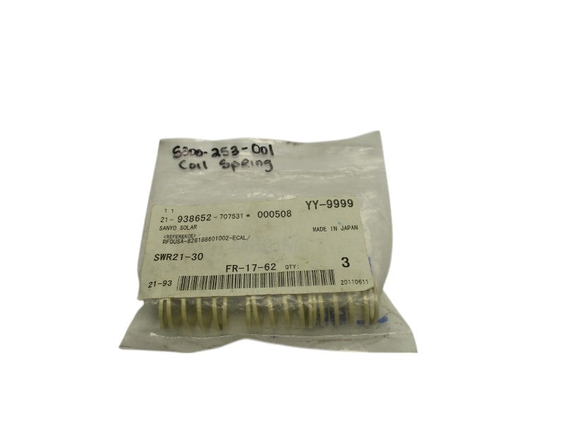 MISUMI FR-17-62 SPRING (PKG OF 3)  NSMP