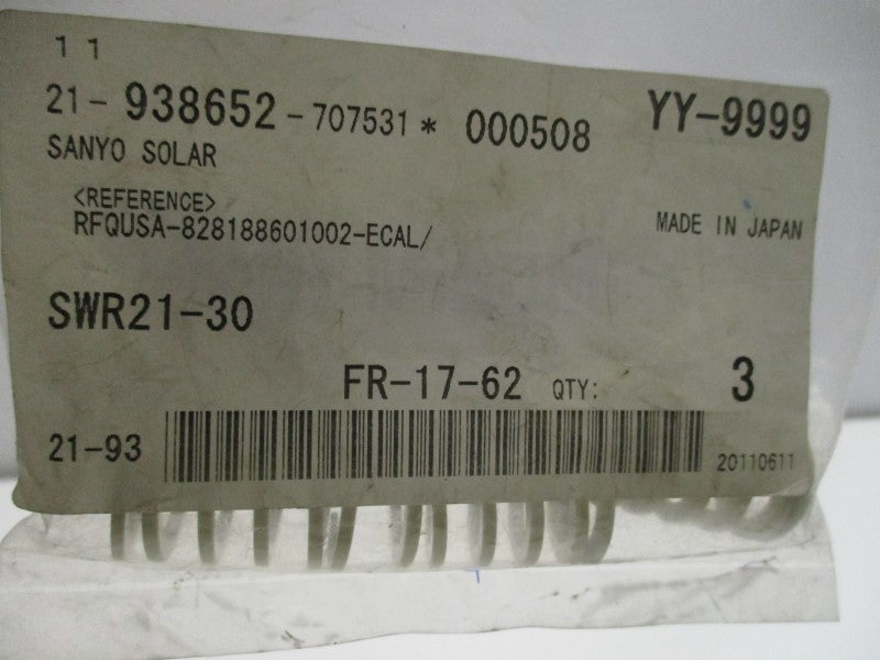 MISUMI FR-17-62 SPRING (PKG OF 3)  NSMP
