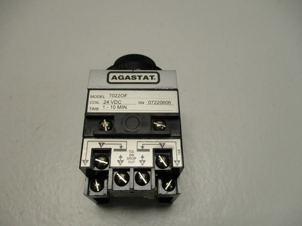 AGASTAT 7022OF TIME DELAY RELAY 1-10MIN. 24VDC  NSNP