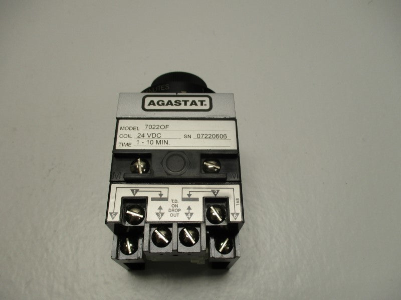 AGASTAT 7022OF TIME DELAY RELAY 1-10MIN. 24VDC  NSNP