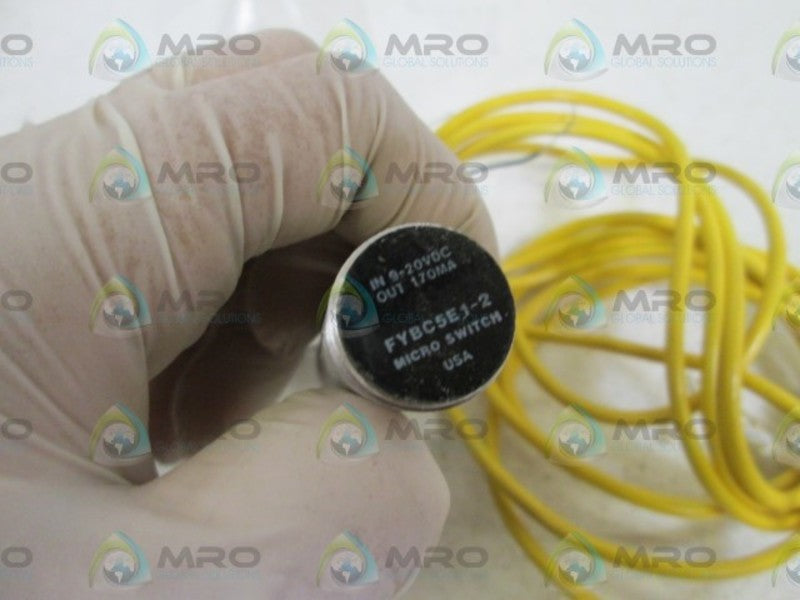MICRO SWITCH INDUCTIVE PROX. SWITCH FYBC5E1-2 (YELLOW CORD) NSNP