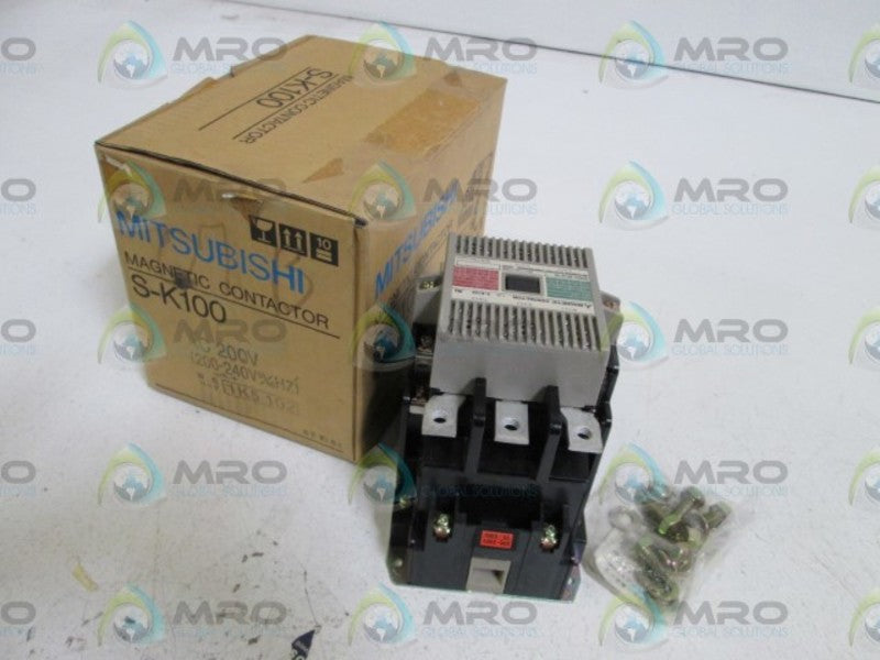 MITSUBISHI MAGNETIC CONTACTOR S-K100 NSMP