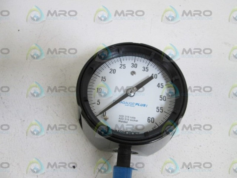 ASHCROFT 451279SS04LXLL-60# DURAGAUGE 0-60 PSI  NSMP