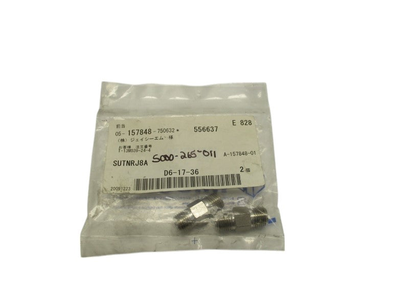 MISUMI SUTNRJ8A PRESSURE PIPE FITTING NIPPLE (PK OF 2)  NSMP