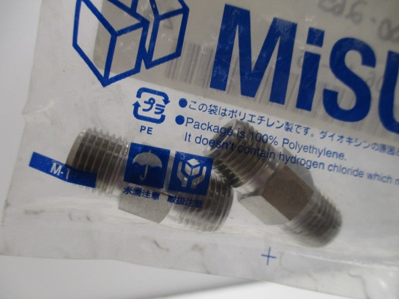 MISUMI SUTNRJ8A PRESSURE PIPE FITTING NIPPLE (PK OF 2)  NSMP