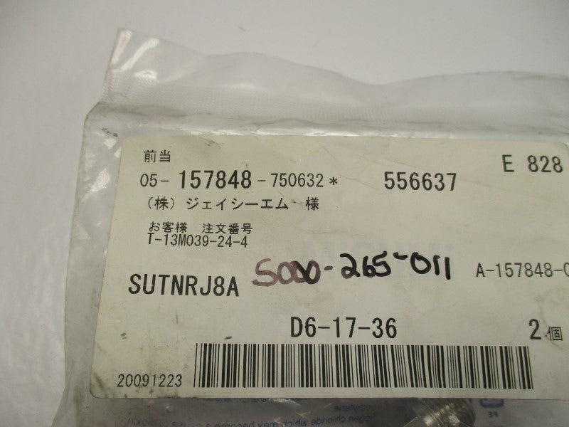 MISUMI SUTNRJ8A PRESSURE PIPE FITTING NIPPLE (PK OF 2)  NSMP